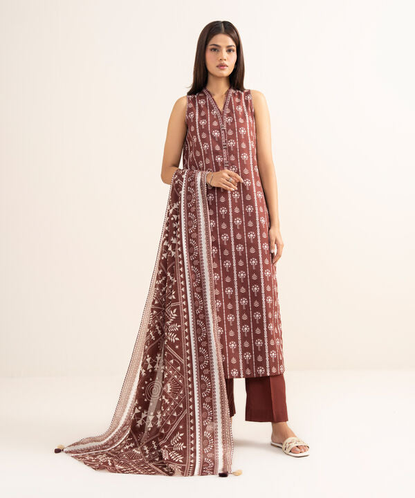 3 Piece - Printed Lawn Suit