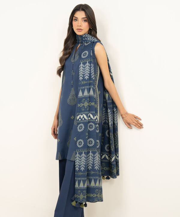 3 Piece - Printed Lawn Suit