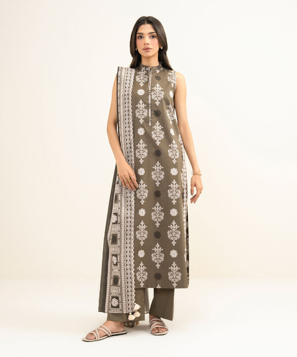 3 Piece - Printed Lawn Suit