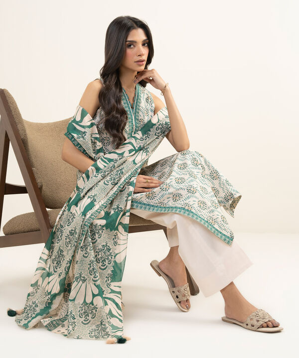 3 Piece - Printed Lawn Suit