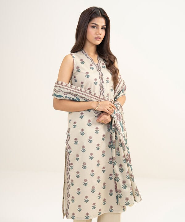 3 Piece - Printed Lawn Suit