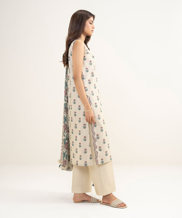 3 Piece - Printed Lawn Suit