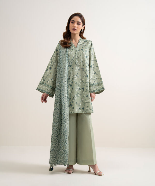 3 Piece - Printed Lawn Suit