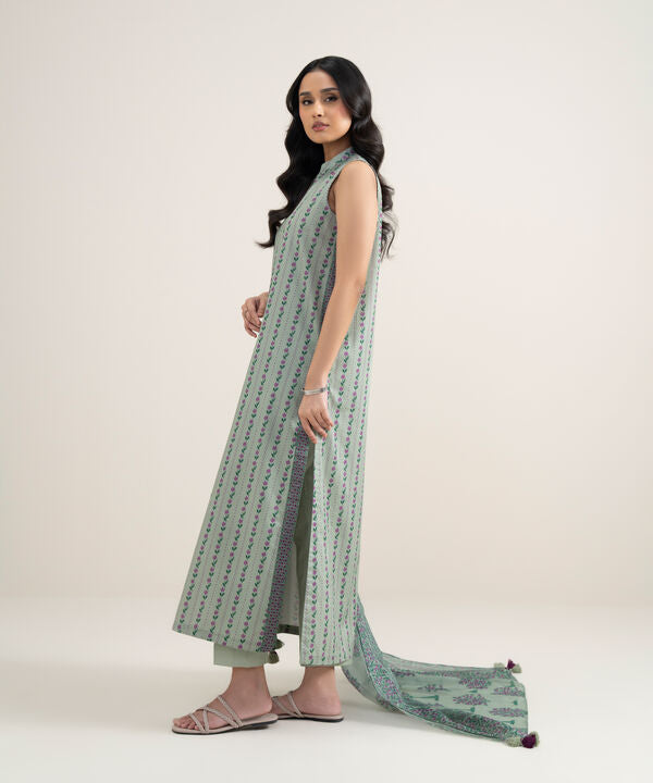 3 Piece - Printed Lawn Suit