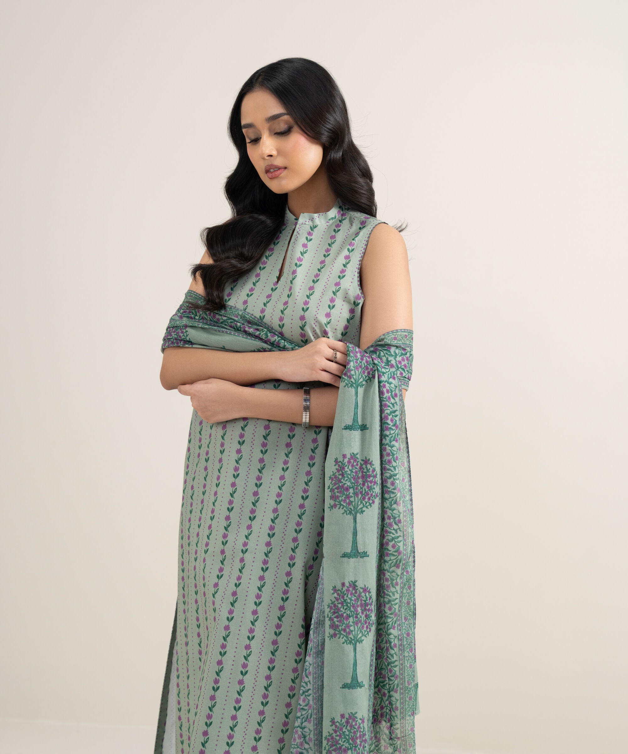 3 Piece - Printed Lawn Suit