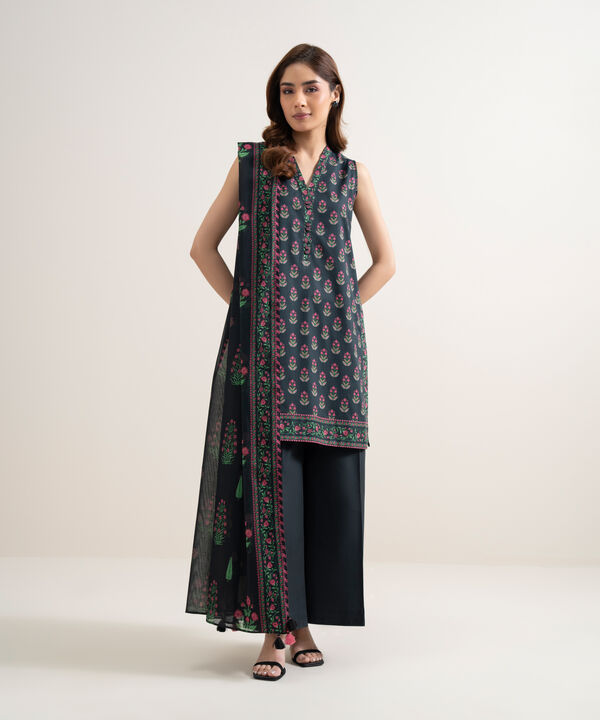 3 Piece - Printed Lawn Suit