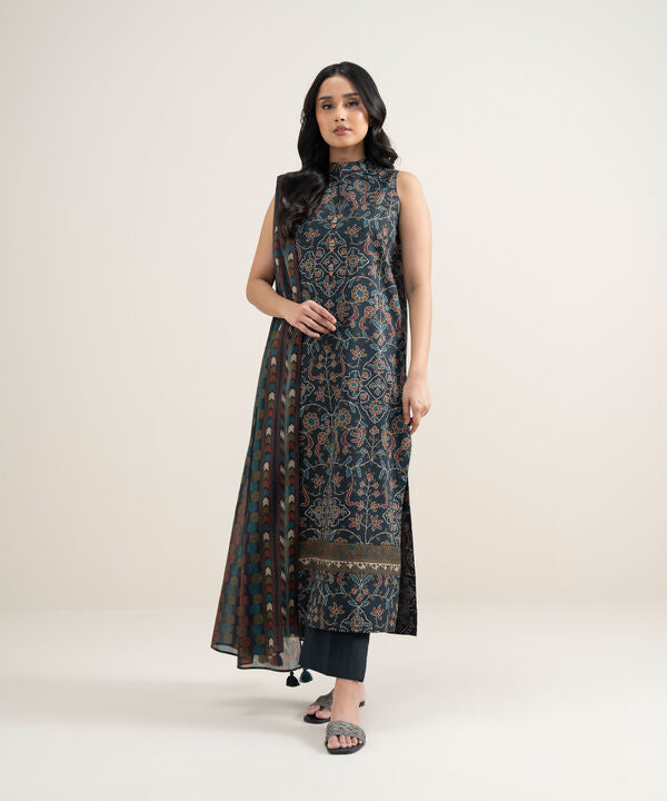 3 Piece - Printed Lawn Suit