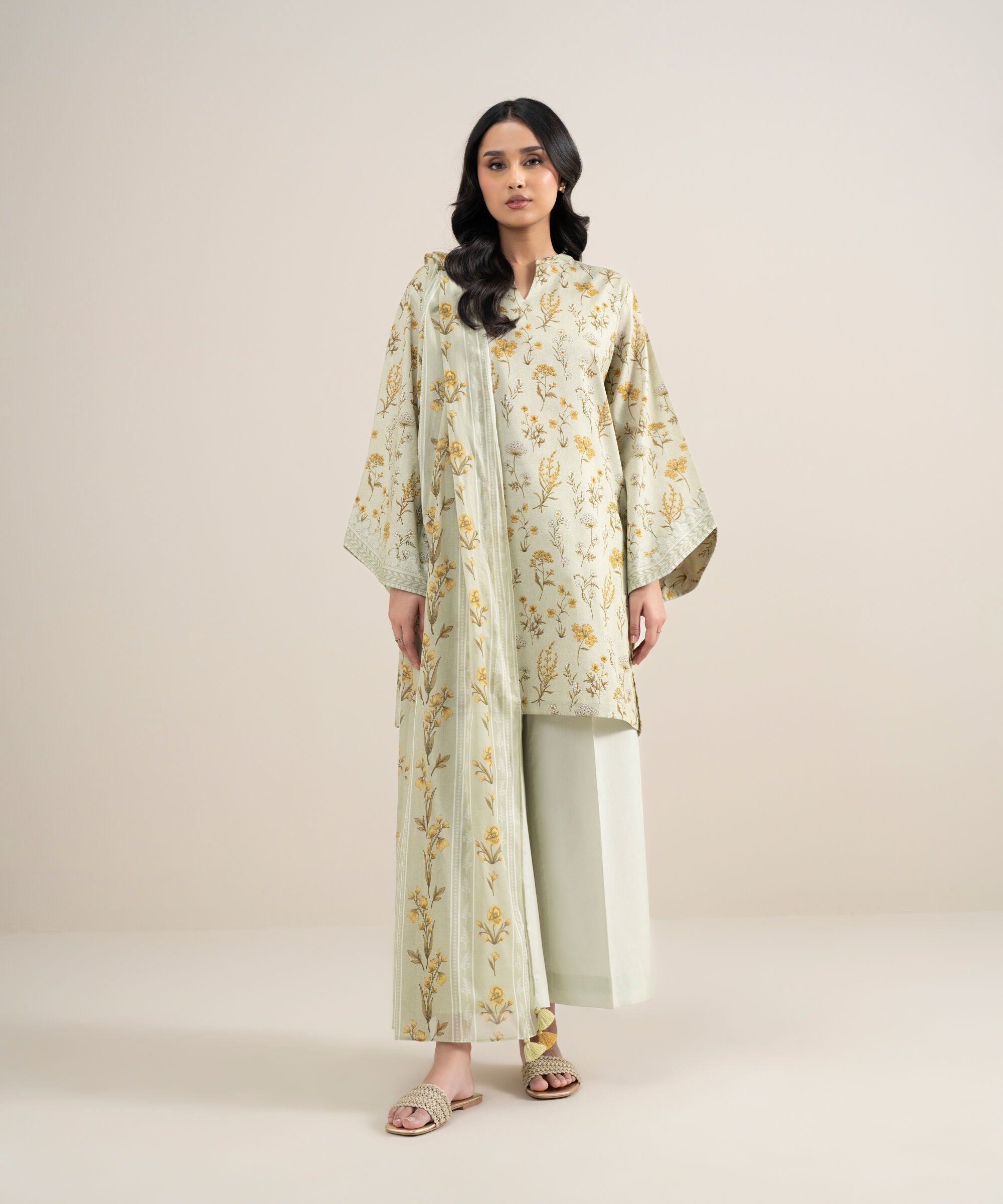 3 Piece - Printed Lawn Suit