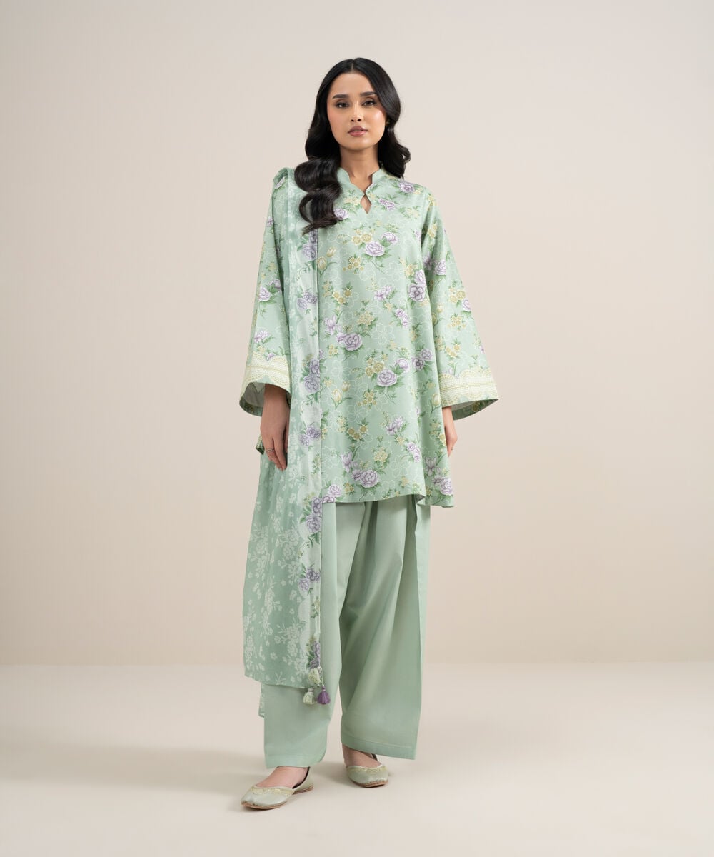 3 Piece - Printed Lawn Suit