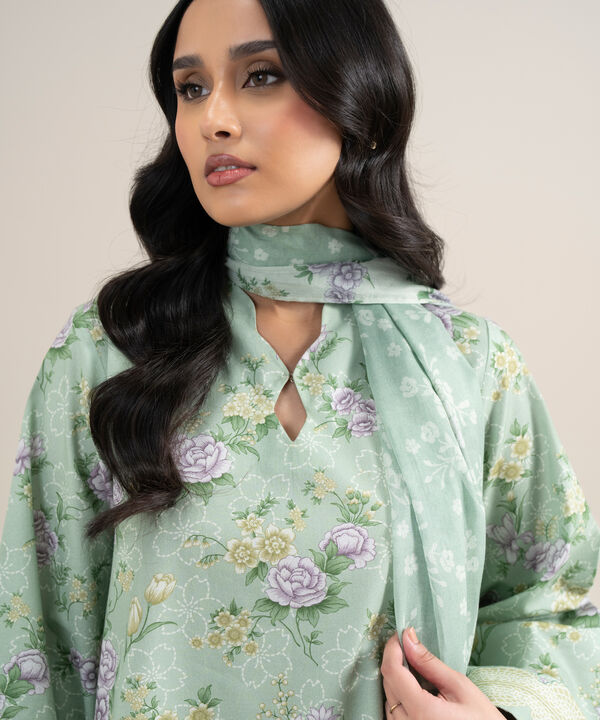 3 Piece - Printed Lawn Suit