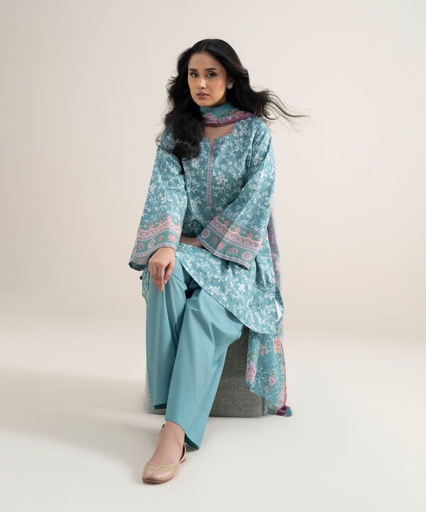 3 Piece - Printed Lawn Suit