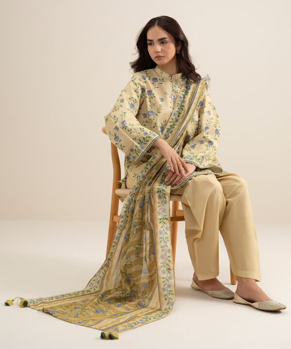 3 Piece - Printed Lawn Suit