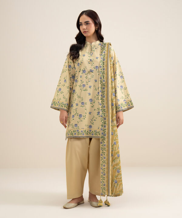 3 Piece - Printed Lawn Suit
