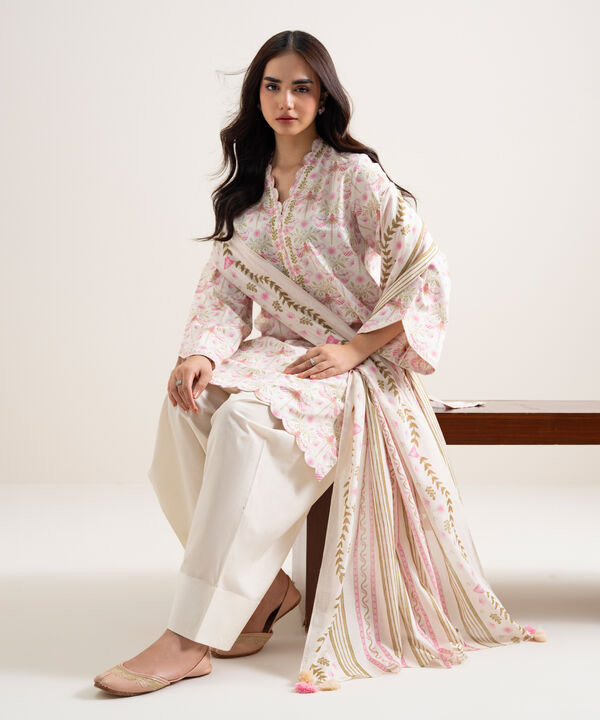 3 Piece - Printed Lawn Suit