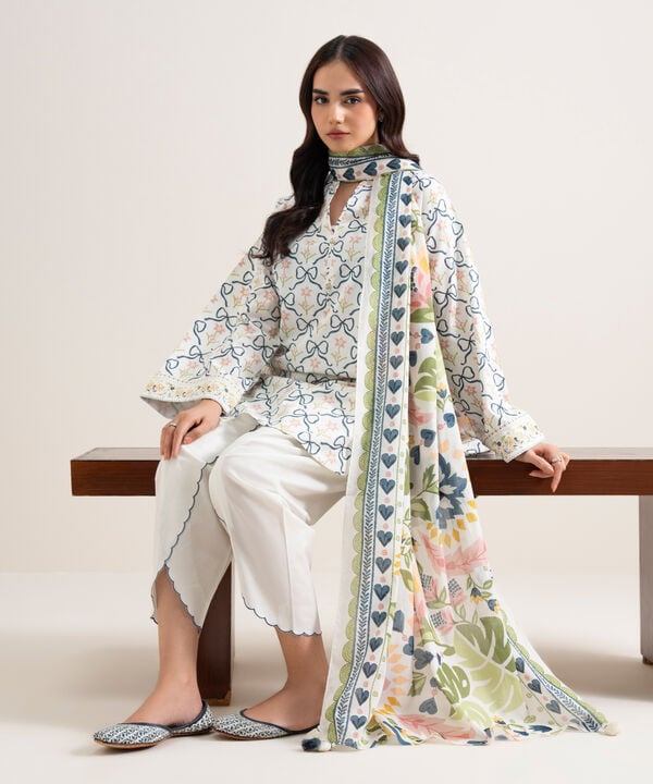 3 Piece - Printed Lawn Suit