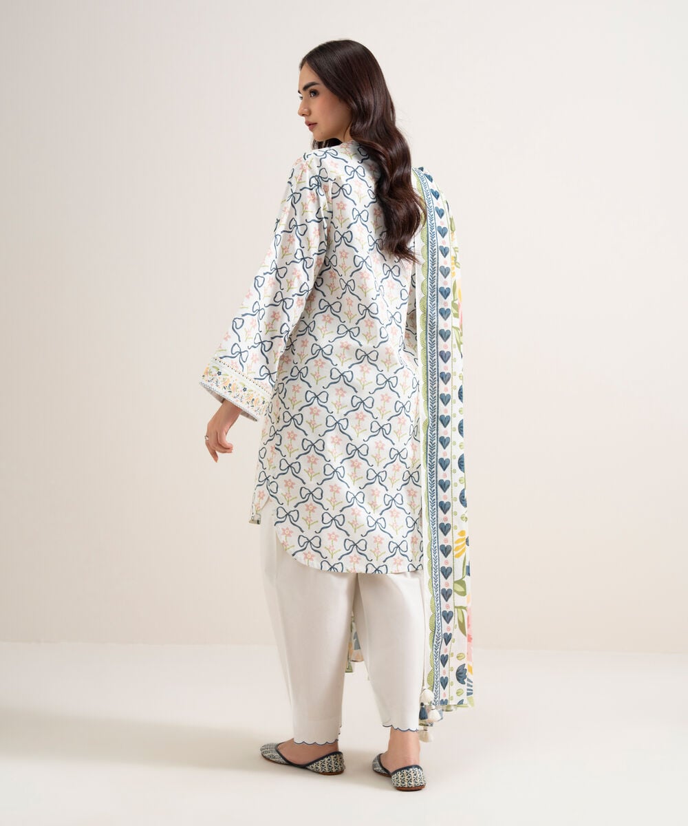 3 Piece - Printed Lawn Suit U3PDDS26V614