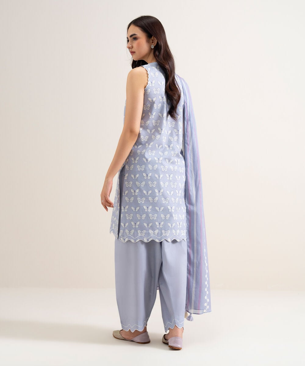 3 Piece - Printed Lawn Suit U3PDDS26V615