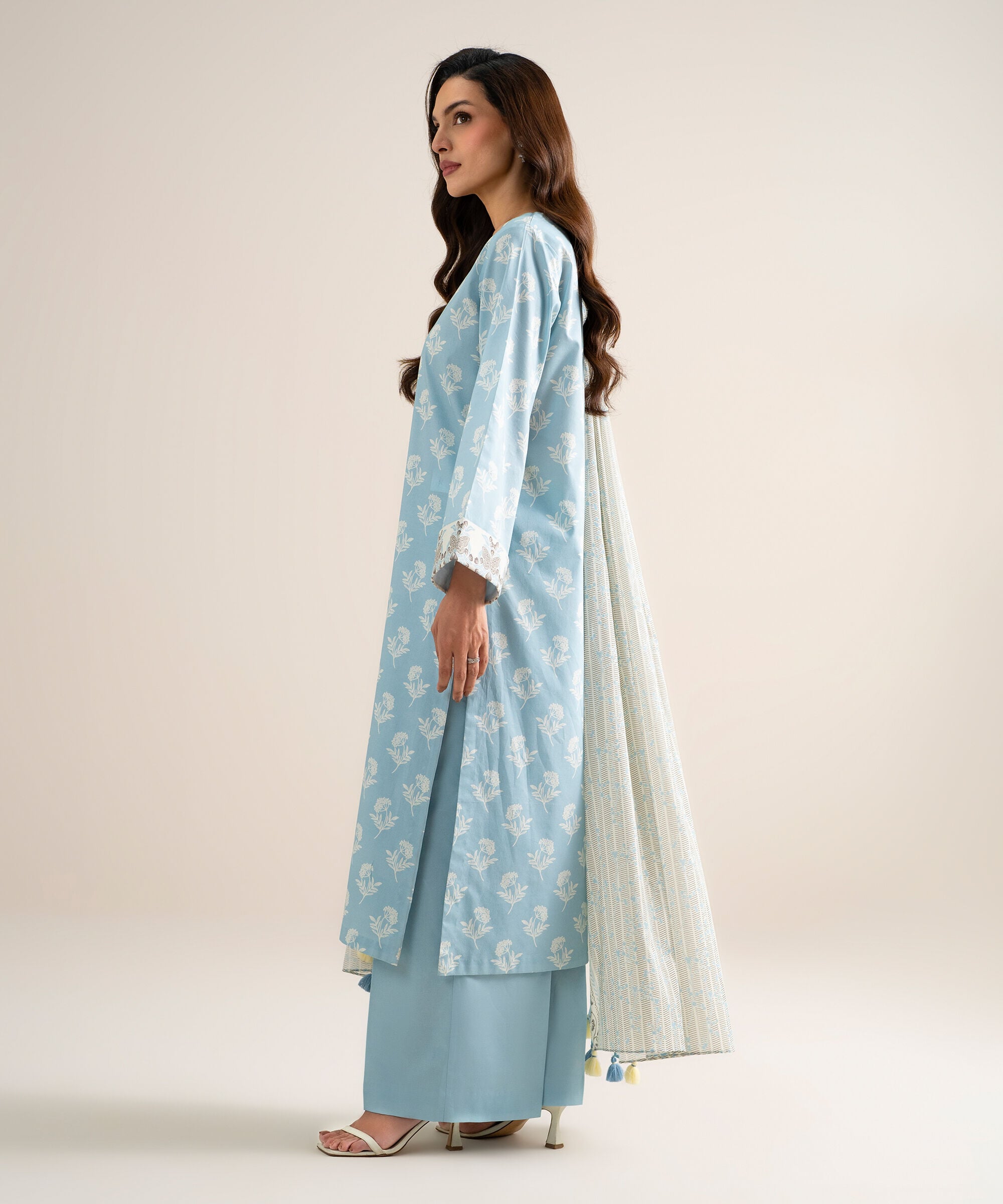 3 Piece - Printed Lawn Suit U3PDDS26V616