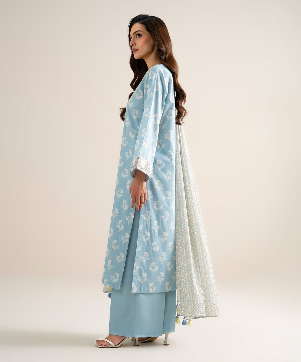 3 Piece - Printed Lawn Suit U3PDDS26V616