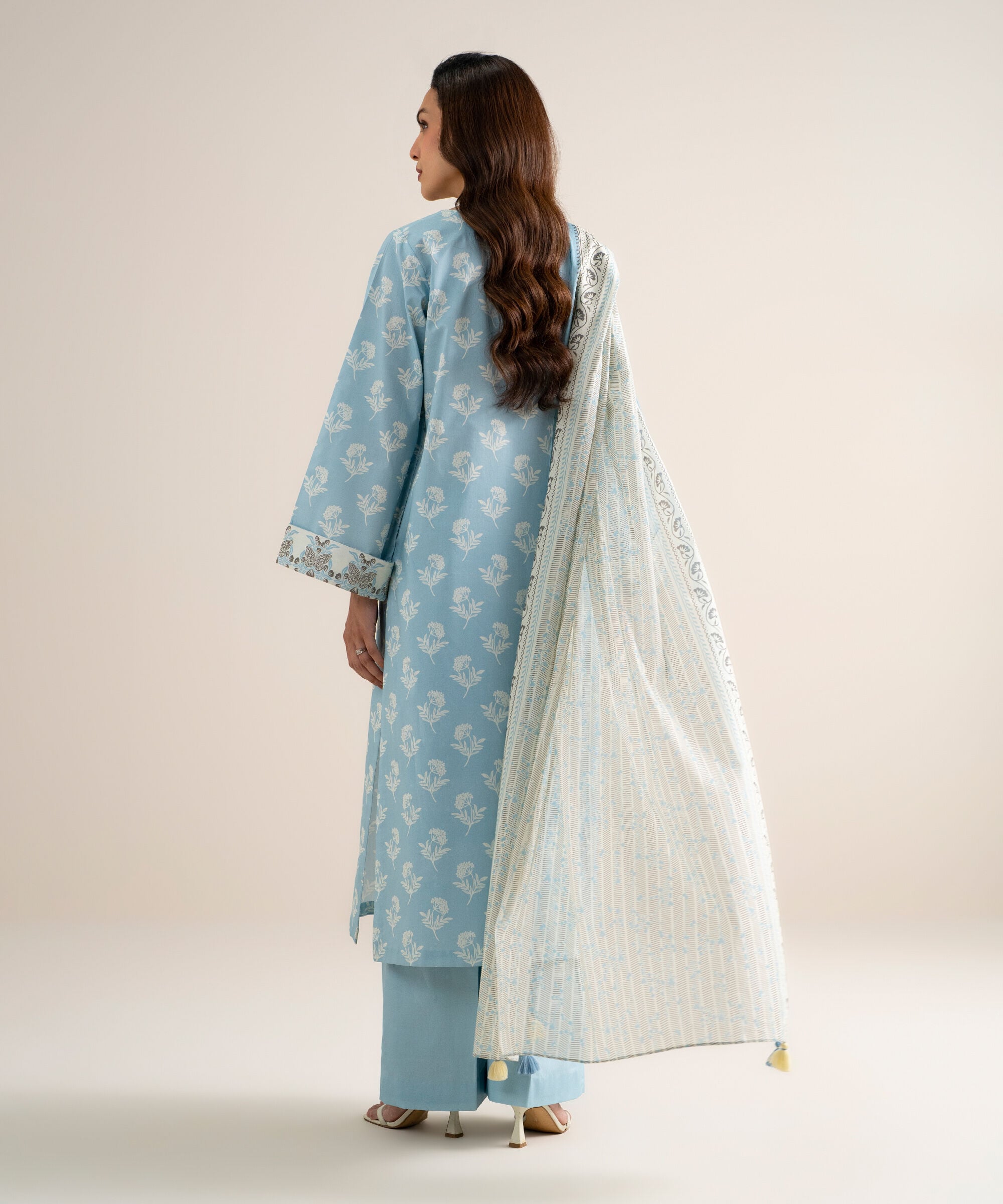 3 Piece - Printed Lawn Suit U3PDDS26V616