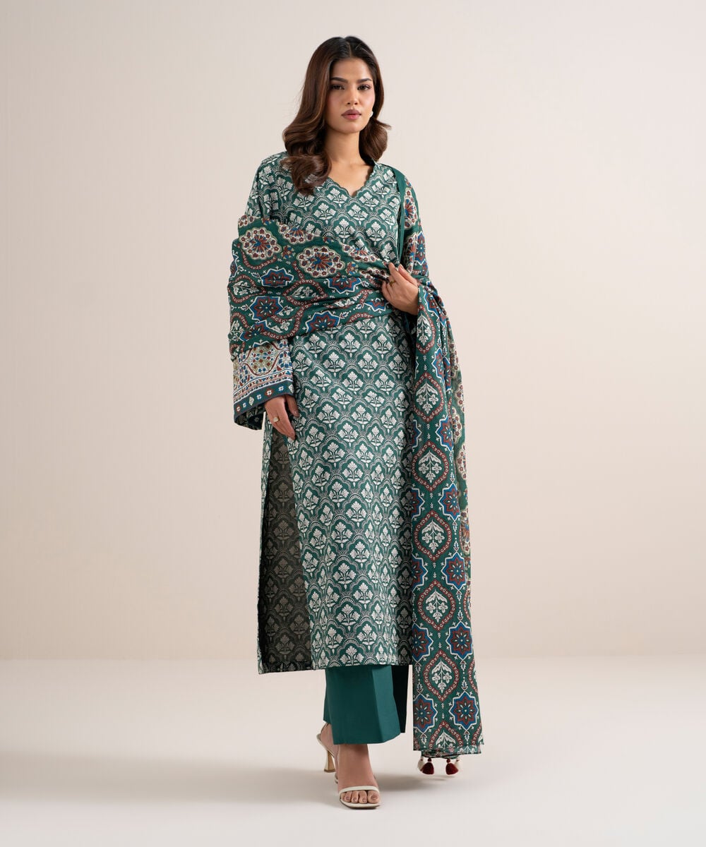 3 Piece - Printed Lawn Suit