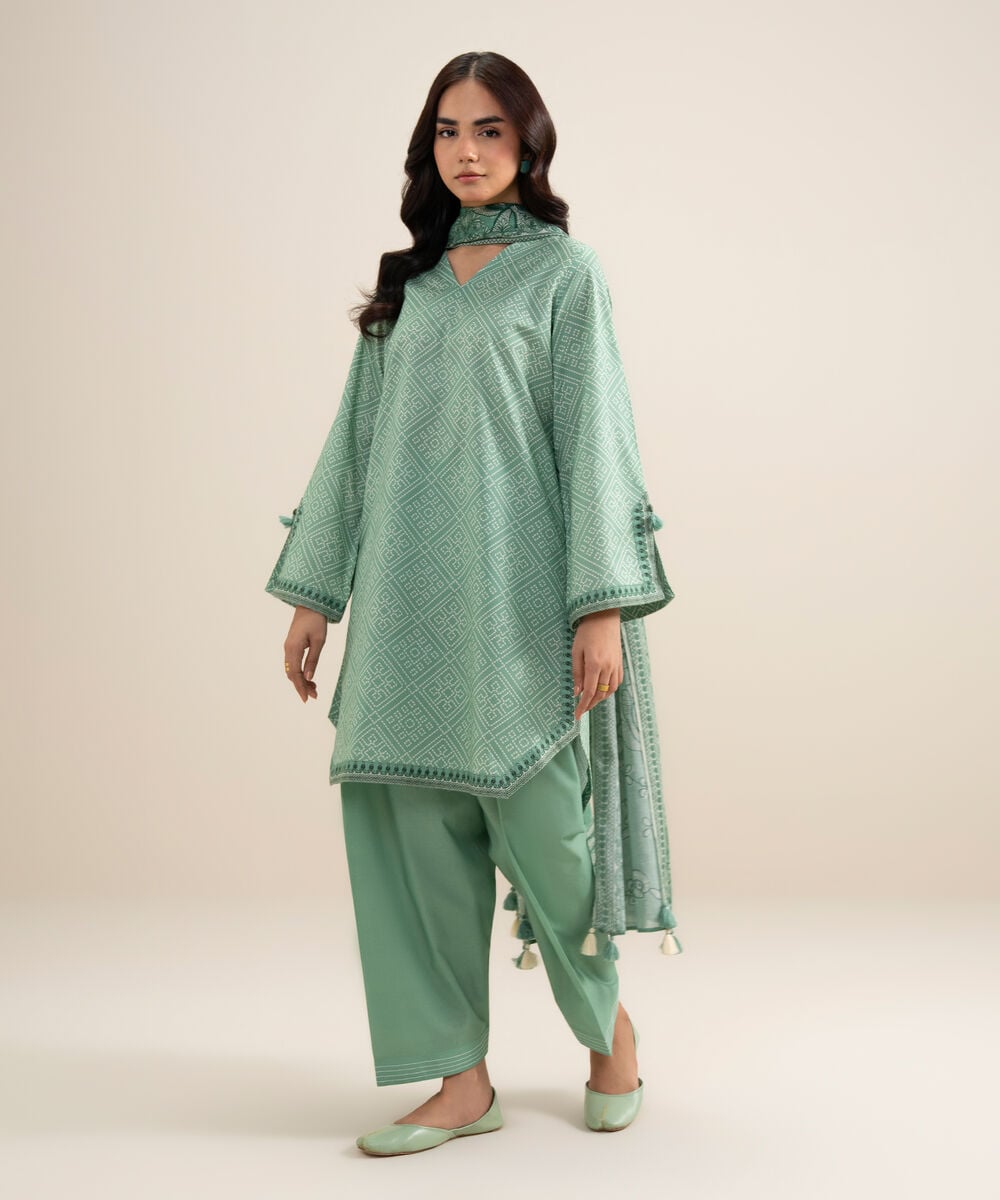 3 Piece - Printed Lawn Suit