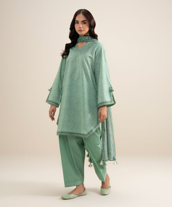 3 Piece - Printed Lawn Suit