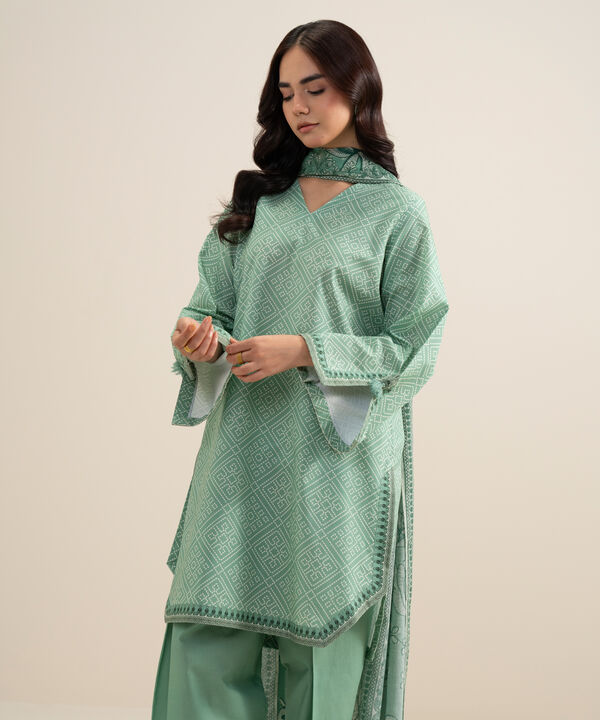 3 Piece - Printed Lawn Suit
