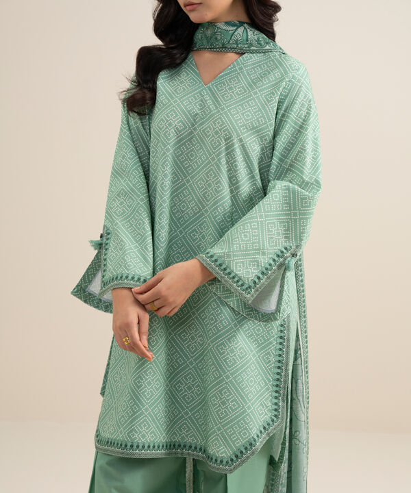 3 Piece - Printed Lawn Suit