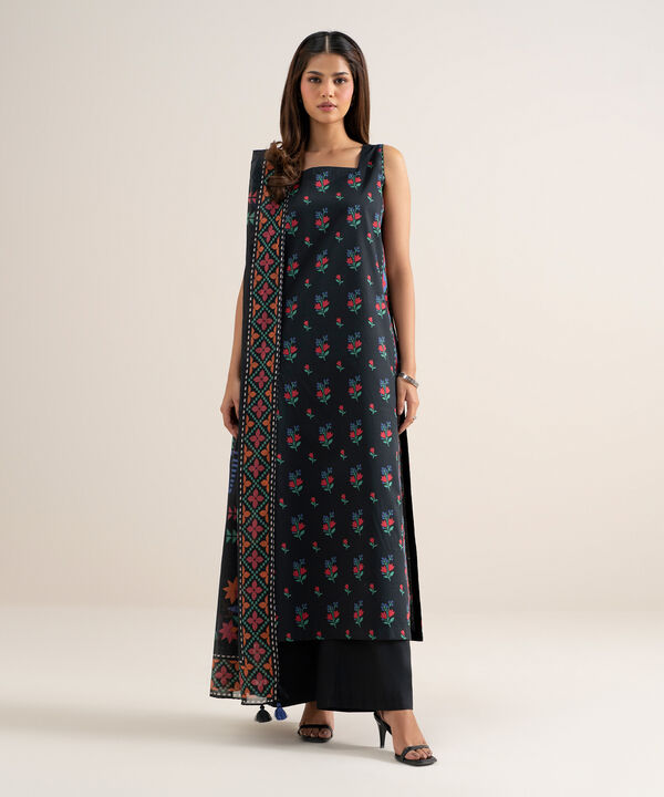 3 Piece - Printed Lawn Suit