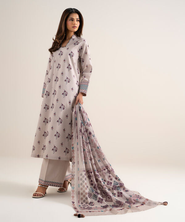 3 Piece - Printed Lawn Suit