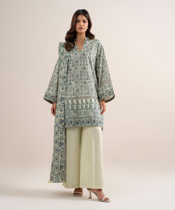 3 Piece - Printed Lawn Suit
