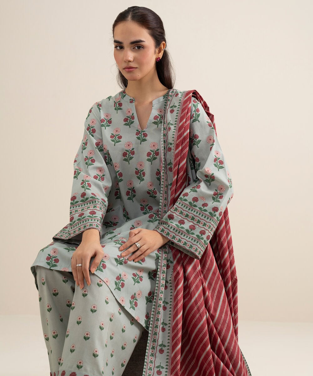 3 Piece - Printed Lawn Suit