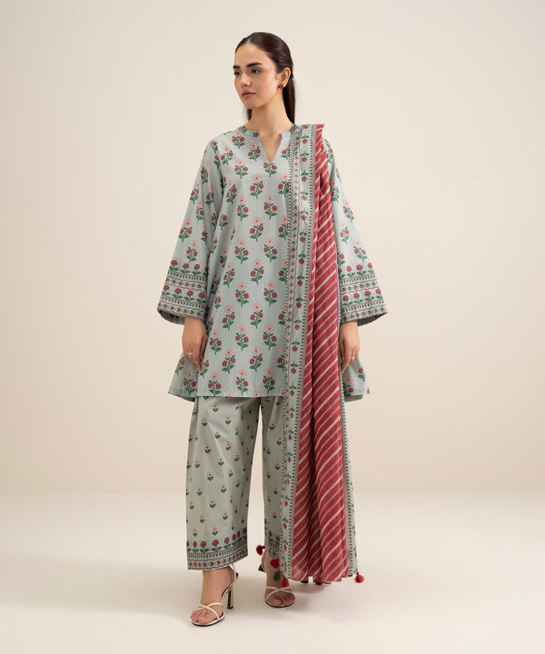 3 Piece - Printed Lawn Suit