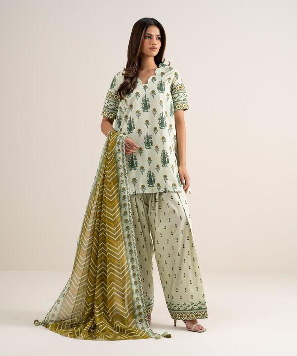 3 Piece - Printed Lawn Suit