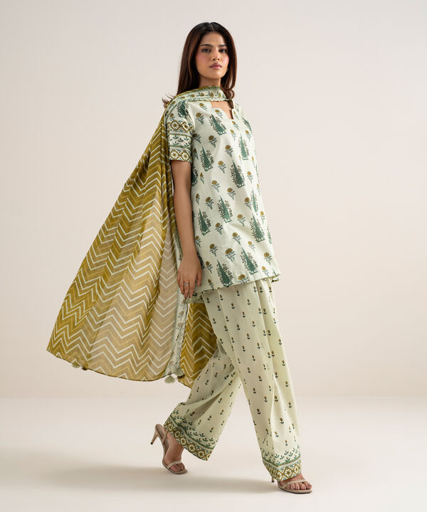 3 Piece - Printed Lawn Suit