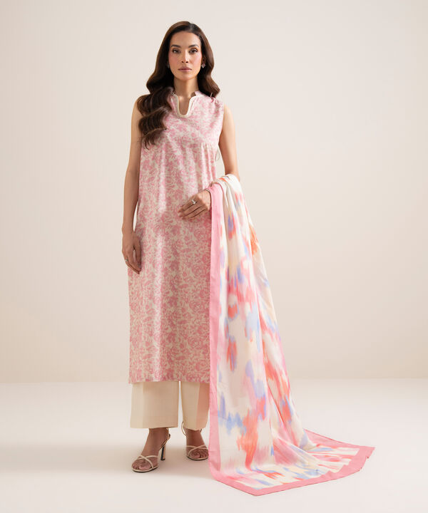 3 Piece - Printed Lawn Suit