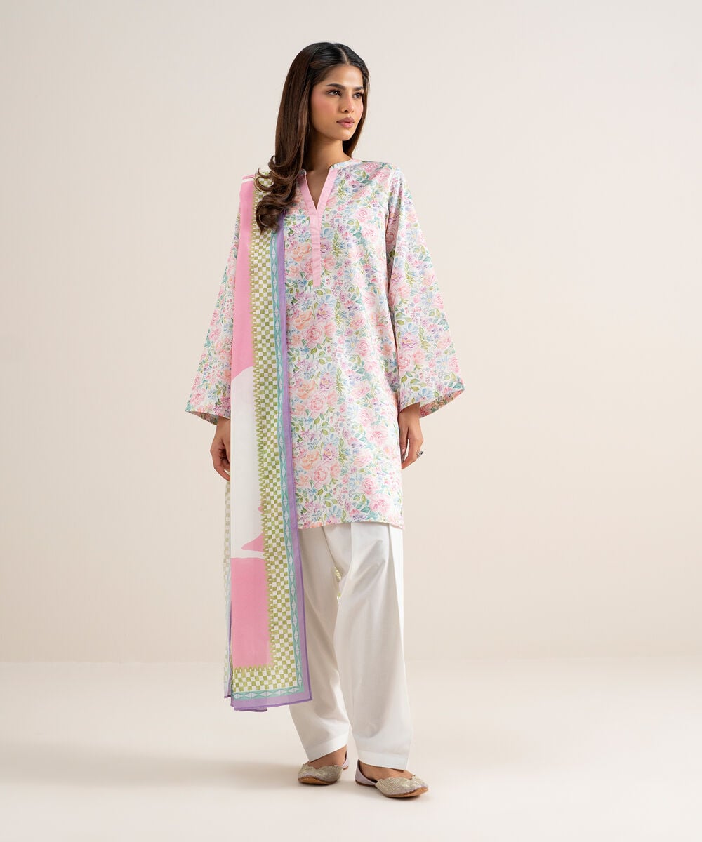 3 Piece - Printed Lawn Suit