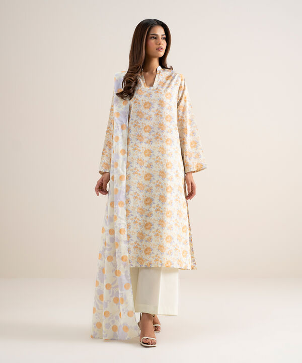 3 Piece - Printed Lawn Suit