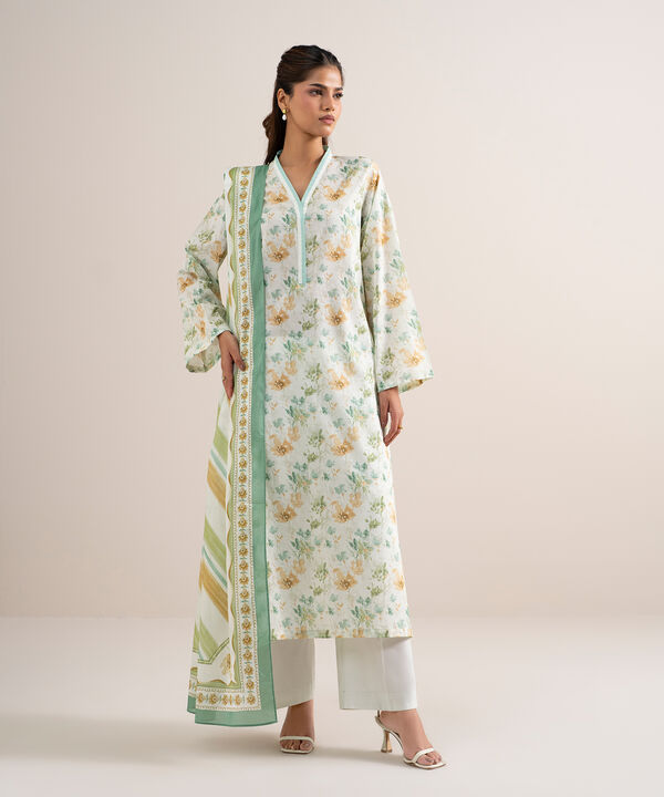 3 Piece - Printed Lawn Suit