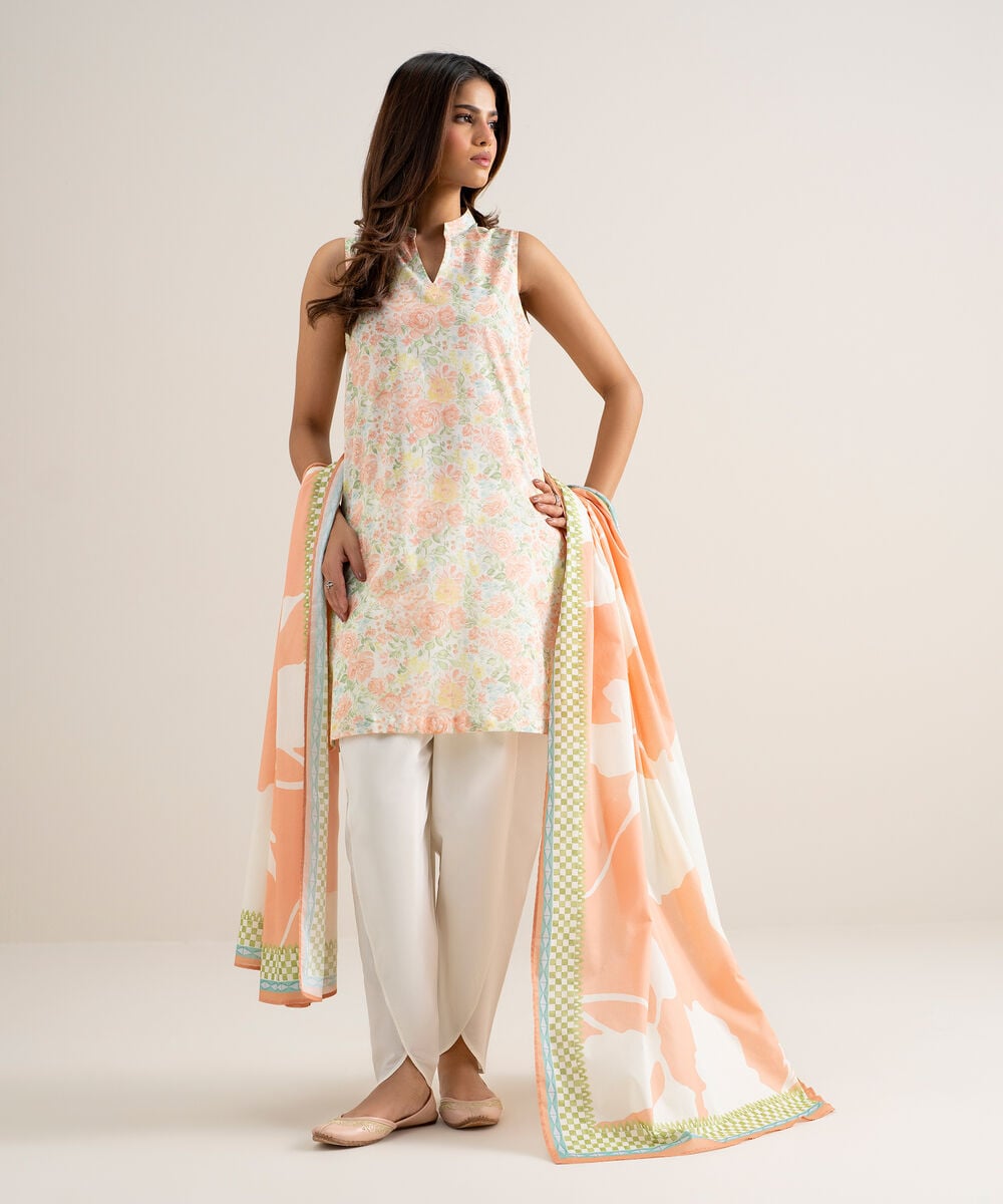 3 Piece - Printed Lawn Suit