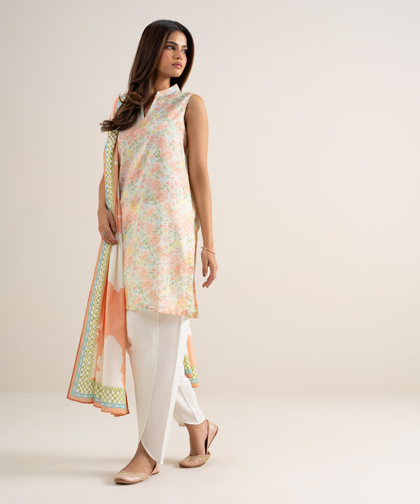 3 Piece - Printed Lawn Suit