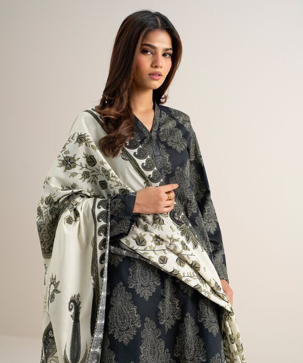 3 Piece - Printed Lawn Suit