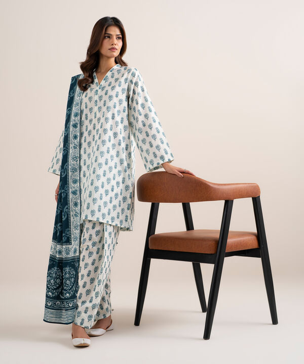 3 Piece - Printed Lawn Suit