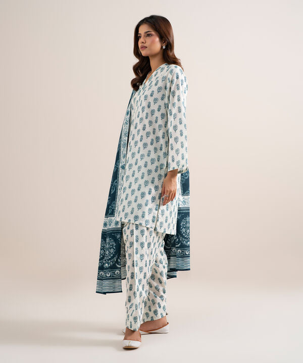 3 Piece - Printed Lawn Suit
