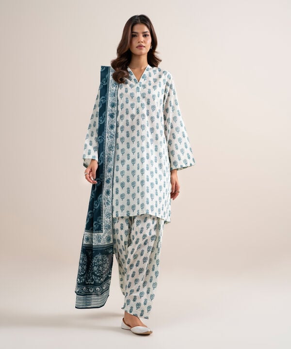 3 Piece - Printed Lawn Suit