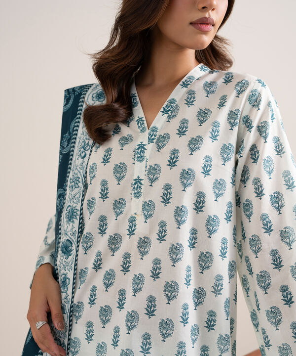 3 Piece - Printed Lawn Suit