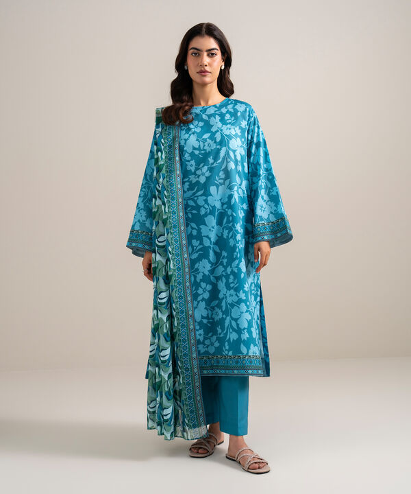 3 Piece - Printed Lawn Suit
