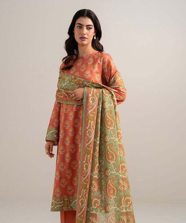 3 Piece - Printed Lawn Suit