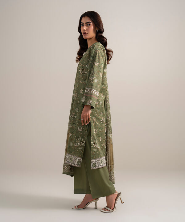 3 Piece - Printed Lawn Suit